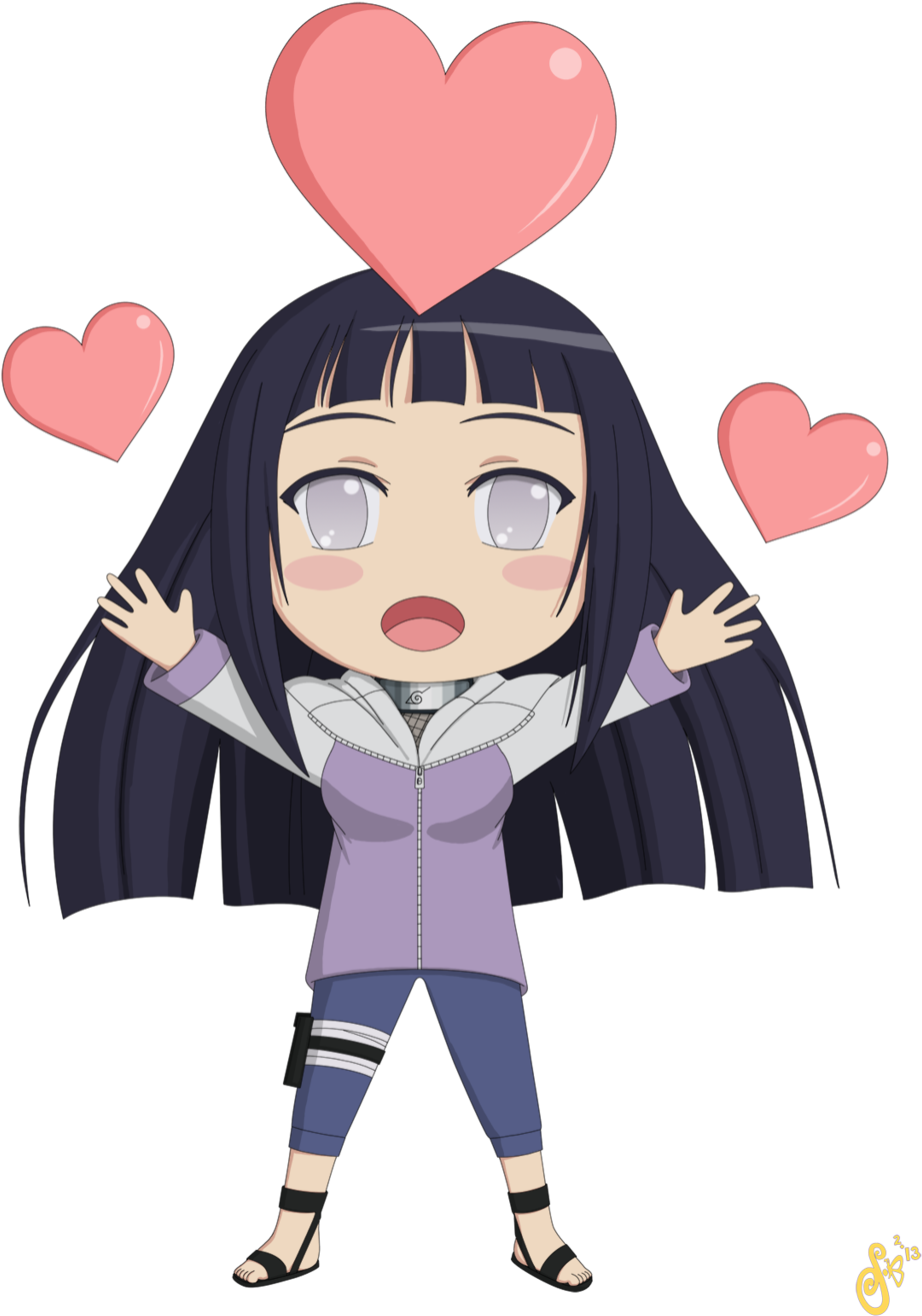 Chibi Hinata's Heart Jutsu By Sokloeum Chibi Hinata's - Hinata Hyuga Chibi Png (1024x1365)