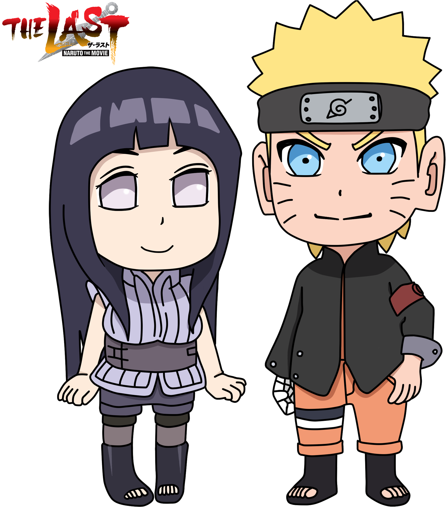Naruto X Hinata The Last Chibi Render By Aikawaiichan - Naruto X Hinata The Last Chibi Render By Aikawaiichan (2072x2160)