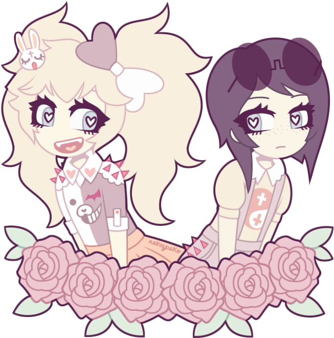 Dr Pastel Goth Junko Enoshima - Junko Enoshima Sprites Base (690x715)