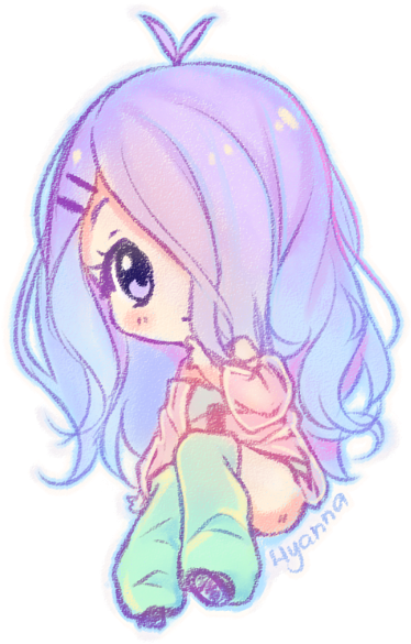 Halfbody Celshading Details Commission For 13profeciascombr - Anime Chibi Girl (399x600)