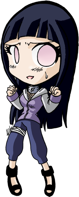Naruto Chibi- Hinata By Tabikat - Cartoon (270x641)