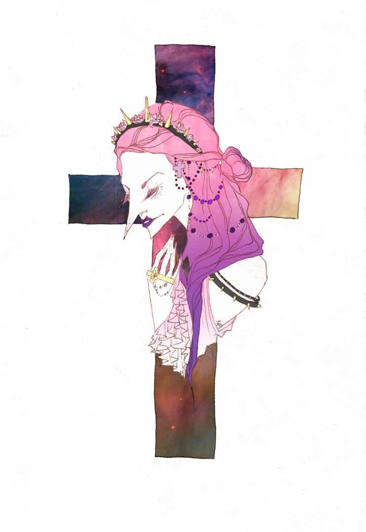 Pastel Goth Anime Related Keywords - Art (741x1077)