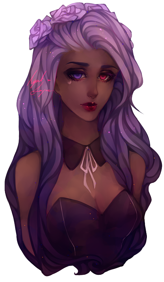 Drawing Ideas - Drawing Of A Girl With Navy Hair (669x990)