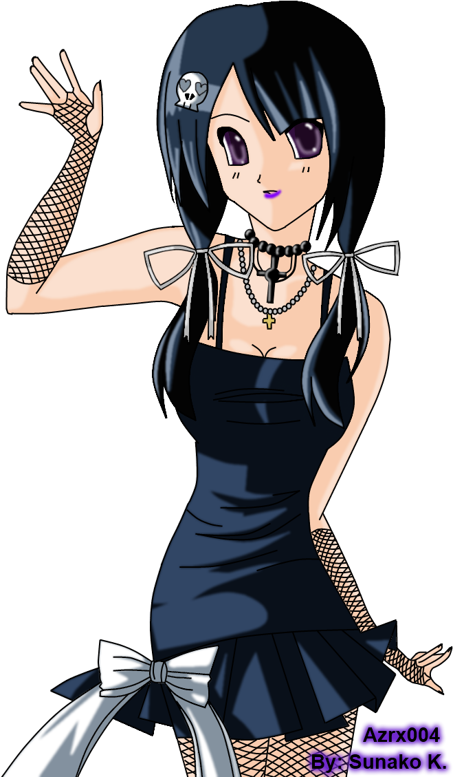 Gothic Kawaii Anime Girl By Azrx004 - Anime (674x1138)