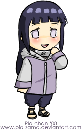 Cute Chibi Hinata Shippuuden By Pia-sama - Cartoon (284x451)