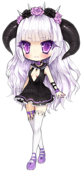 Sha-nu By Marmaladecookie On Deviantart - Goth Chibi Anime (361x582)
