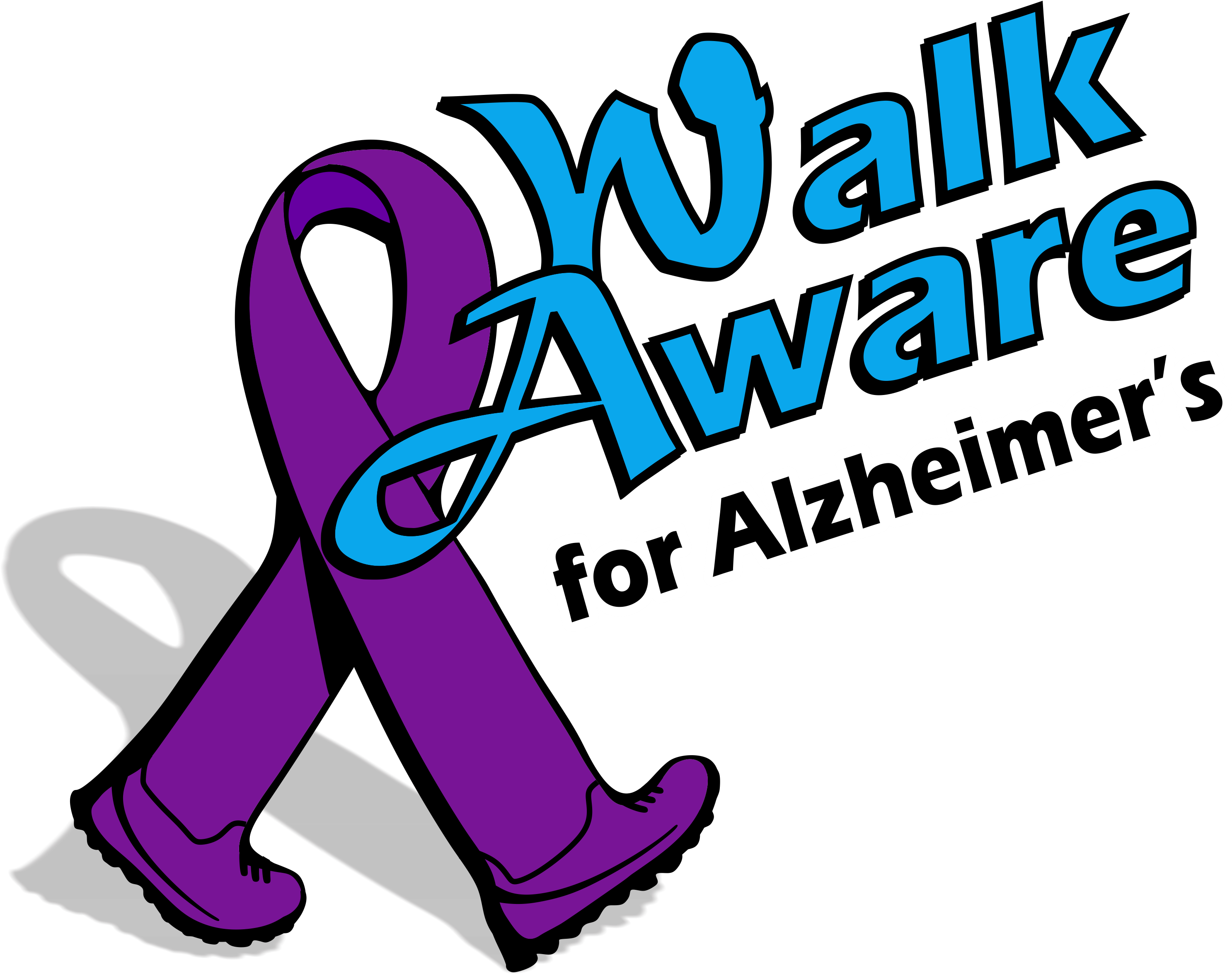 Walk Aware 2017 No Background Shadow - Graphic Design (3483x2350)
