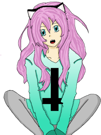 Pastel Goth Girl - Cartoon (330x440)