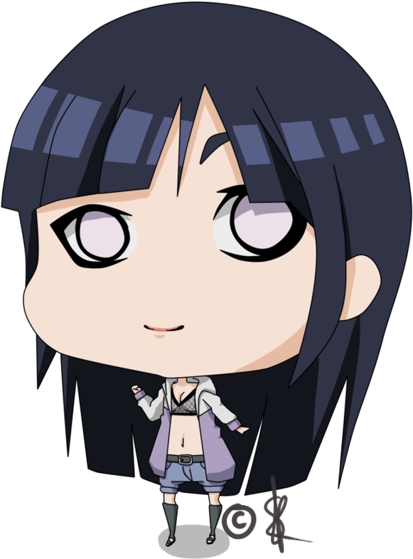 Chibi Hinata By Uisatic Chibi Hinata By Uisatic - Drawing (900x901)