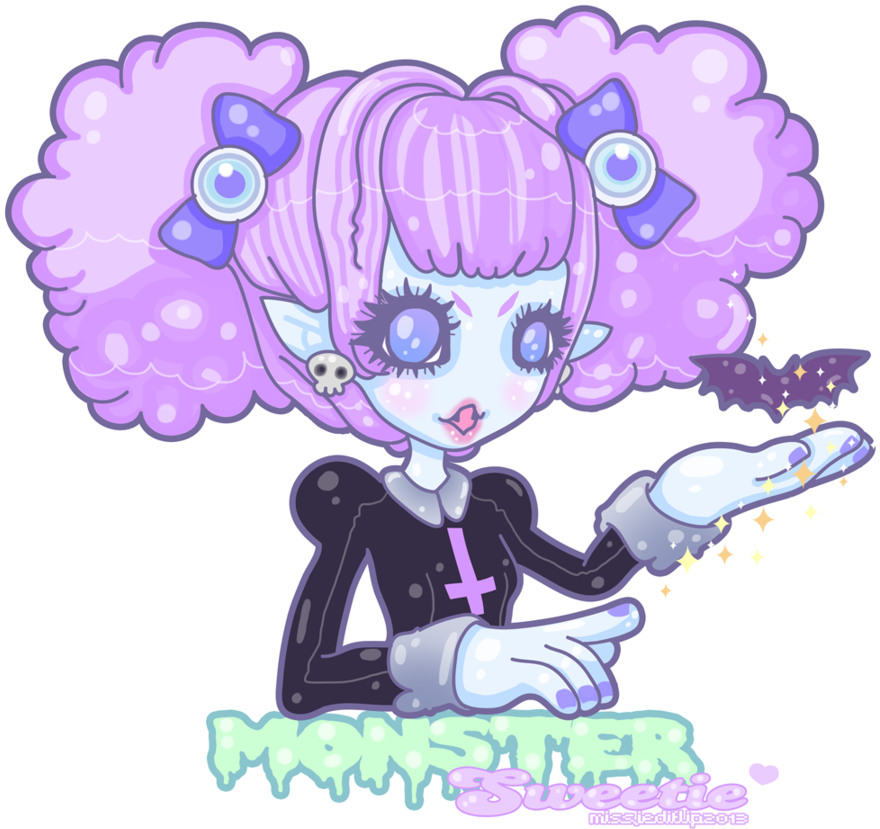 Monster Sweetie By Missjediflip - Cartoon (900x842)