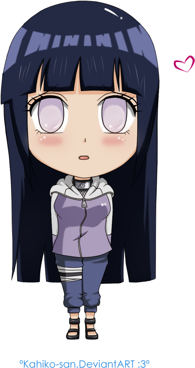 Hinata Chibi By Kahiko-san - Chibi Hinata Hyuga (900x1439)