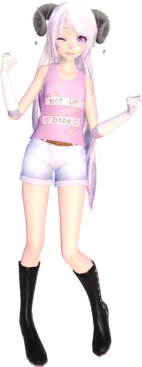 X Self Model] Ika Pastel Goth By Vanessaknight - Mmd Model Pastel Goth (720x1280)
