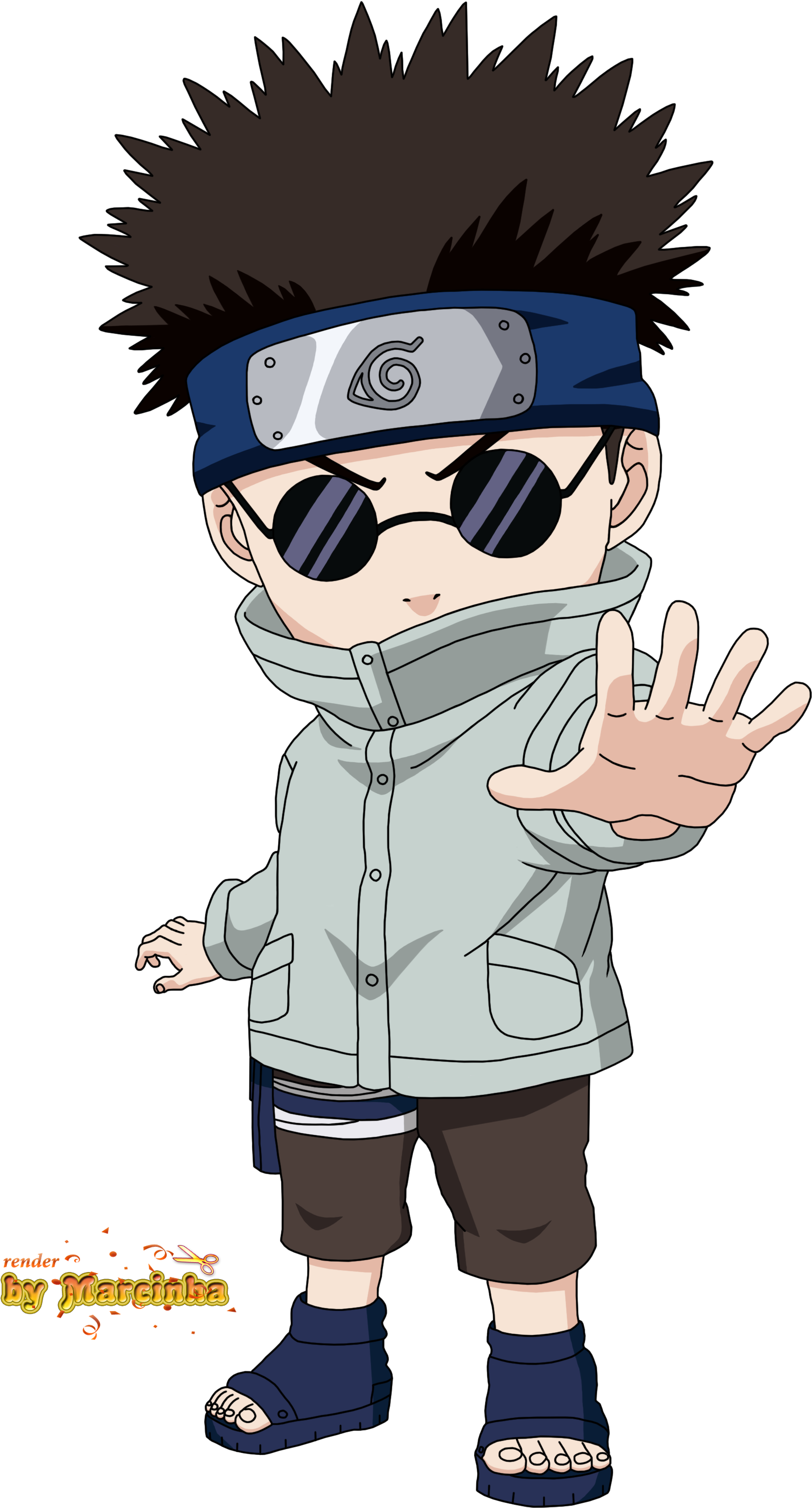 Render Chibi Shino By Marcinha20 - Shino Chibi (1984x3500)