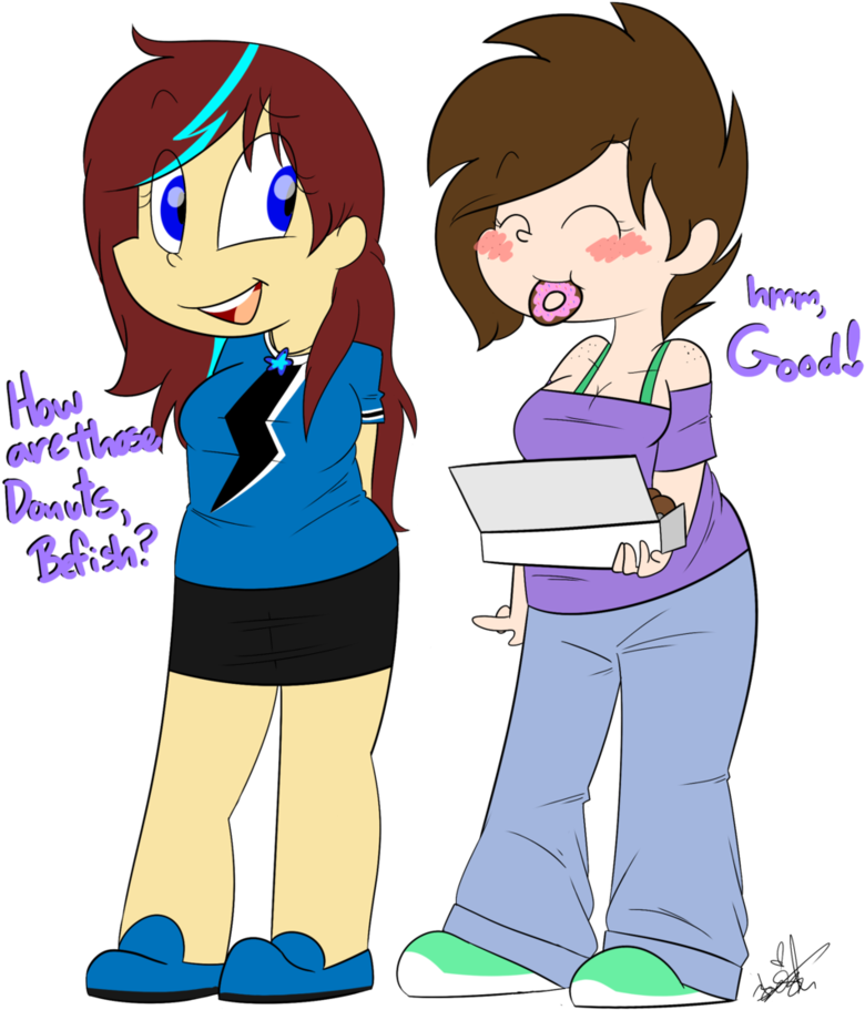 Dana And Befish Commision - Cartoon (838x953)