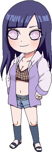 Pixel Rtn Hinata Blinking By Natto-ngooyen - Hinh Anh Hinata Chibi (340x500)