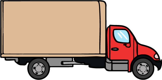 Cartoon Semi Truck Clipart - Service (652x323)