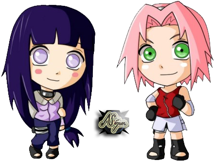 Hinata And Sakura Shippuden By Niper777 - Hinata And Sakura Best Friend (500x384)