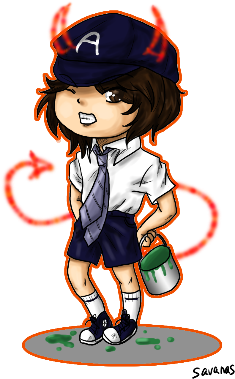 Angus Young Chibi By Savanasart Angus Young Chibi By - Angus Young (900x1341)