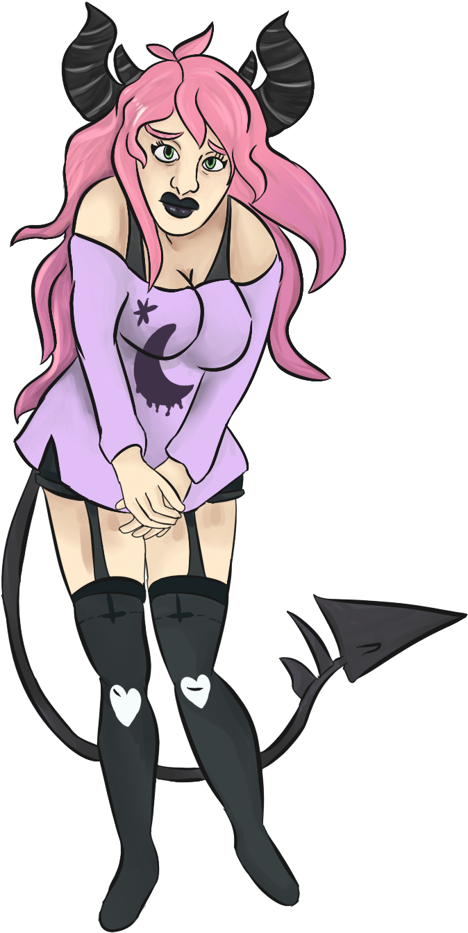 Pastel Goth Demon Girl By Gearsglorified Pastel Goth - Pastel Goth Demon Girl (750x1450)