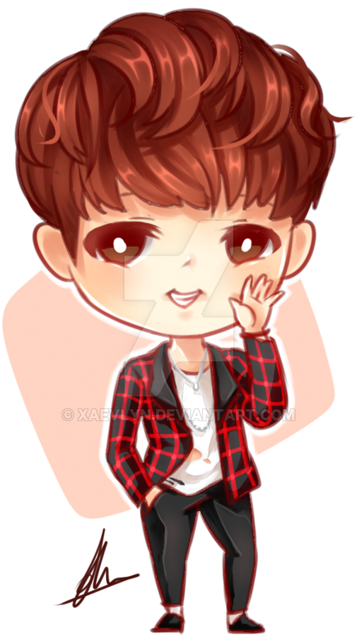 Bts Jin Chibi By Xaevlyn - Bts Chibi Jin (600x967)