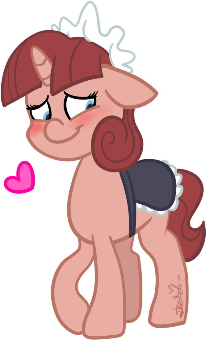 Maid Pone By Befishproductions - Cartoon (724x1104)