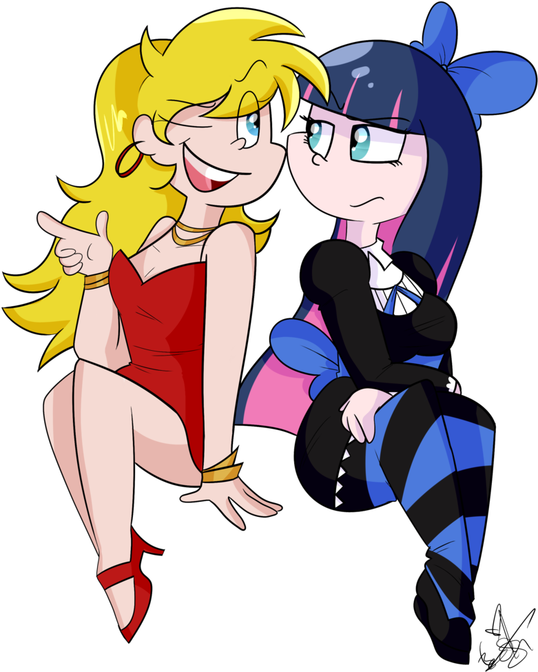 Panty And Stocking - Cartoon (810x985)