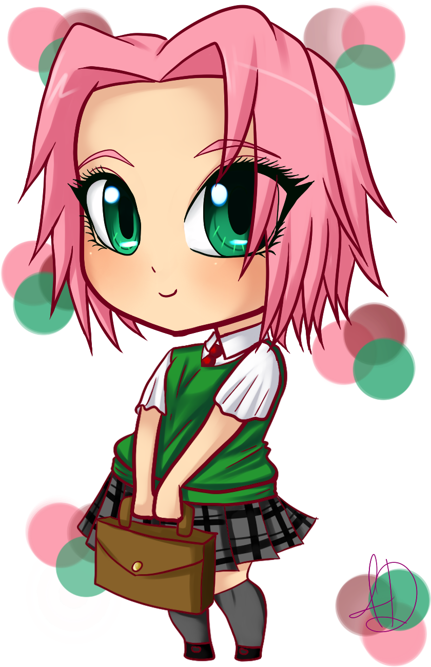 Chibi Chibi Naruto Naruto Naruto Girls Girls Sakura - Sakura Haruno (900x1352)