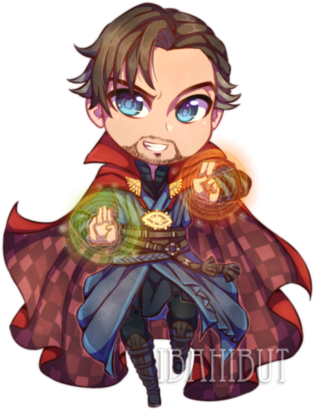 Doctor Strange Clipart Chibi - Doctor Strange Chibi (500x617)