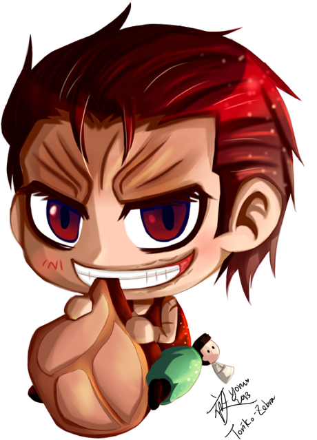 Toriko-chibi Zebra Coloured Ver By Yorutay On Clipart - Toriko (494x700)