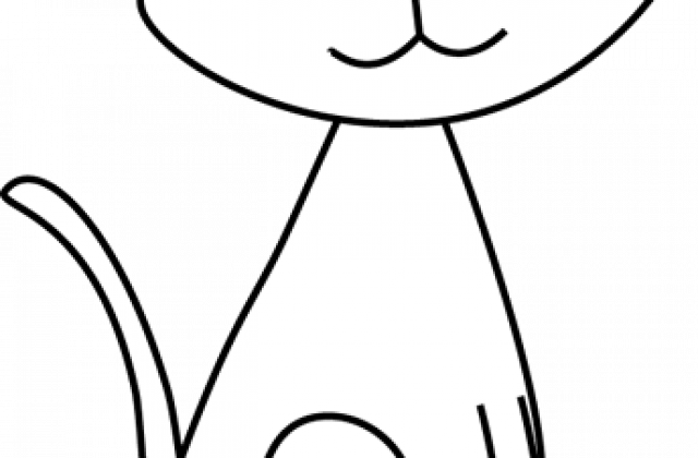 Cute Cat Clip Art Black And White Halloween Cat Clipart - Clip Art (640x420)