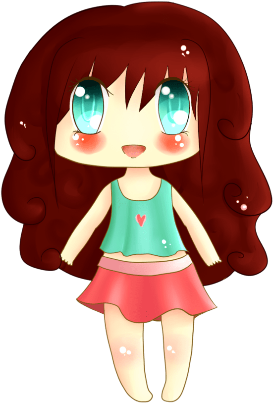 Chibi Girl With Red Hair By Taitrochelle - Chibi (900x900)