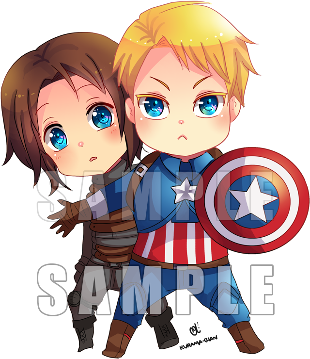 Captain America Civil War - Captain America Cute Drawing (734x800)