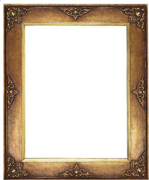 Classic Transparent Vertical Frame - Gilt Frame (497x600)