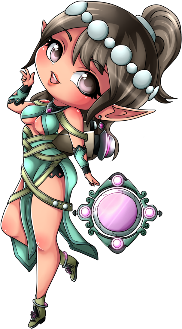 Ying Chibi Paladins By M4gnusomega - Paladins Chibi (691x1156)
