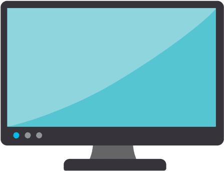 Computer Monitor Flat Icon - Monitor Png (512x512)