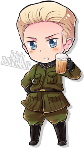 Hetalia Wallpaper With Anime Entitled Hetalia Chibi - Чиби Германия (282x500)