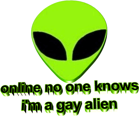 Panromantic Asexual - Gay Alien (461x422)