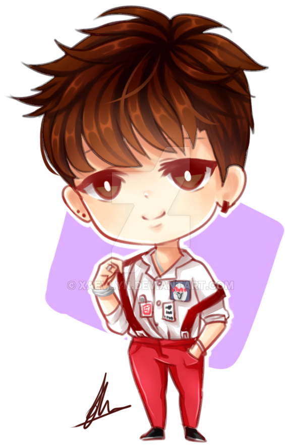 Bts Jimin Chibi By Xaevlyn - Jimin Chibi War Of Hormone (600x967)