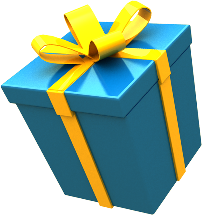 Blue Gift Box Icon - Optoma Pico Pk 102 (945x834)