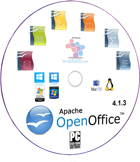 Apache Open Office Professional Suite Compatible With - Apache Openoffice (600x597)