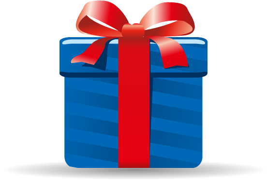 Gift Christmas - Vector Gift - Wrapping Paper (553x546)