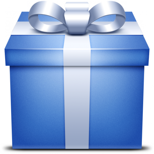 Blue Gift Box Png (540x540)