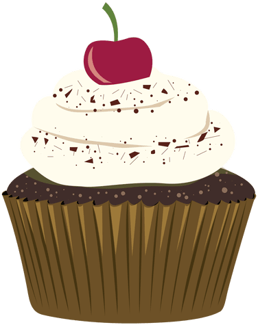 Chocolate Cupcake Cherry Illustration Transparent Png - Cupcake Chocolate Png (512x512)