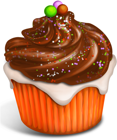 Vector Cupcake Chocolate Cupcake Vectors - Cupcake Icon (548x551)