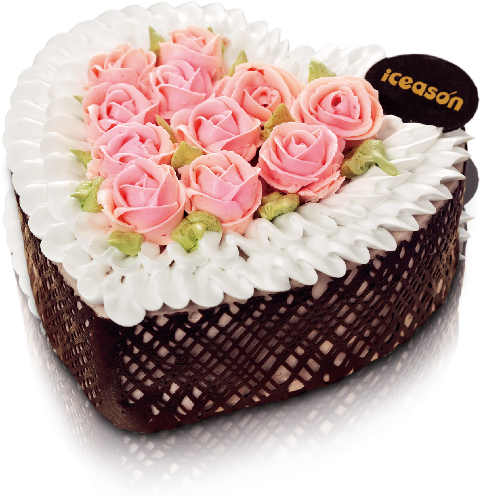 Ice Cream Icing Chocolate Cake Cupcake - Besica 10cm Heart Shaped Mousse Cake Mould, Removable (2330x2196)