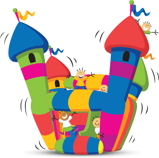 Bouncy Castle Clipart Header Castle@1x - Bouncy Castle Png (557x552)