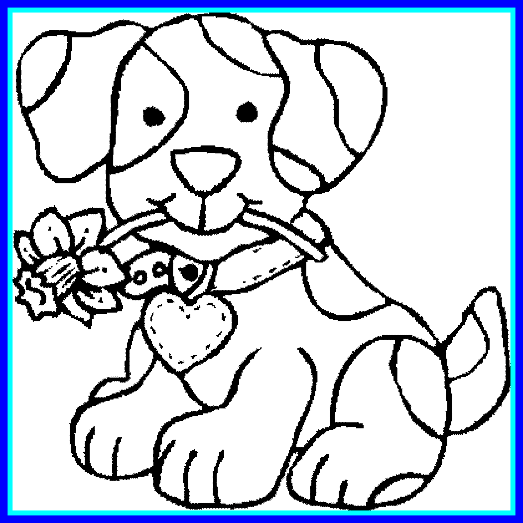 Dog Coloring Pages Dog Coloring Pages For Toddlers - Dog Coloring Pages (1050x1050)