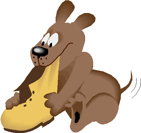 Jerry Seinfeld Jokes That “having A 2 Yr Old Is Like - Dog Chewing Shoe Clipart (490x502)