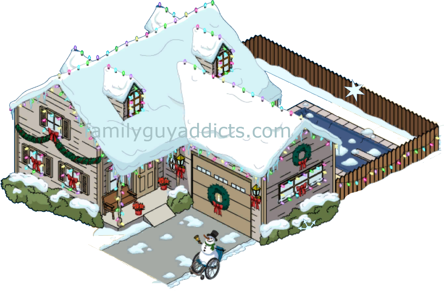 Christmas Swanson House - Family Guy Swanson House (1502x1009)