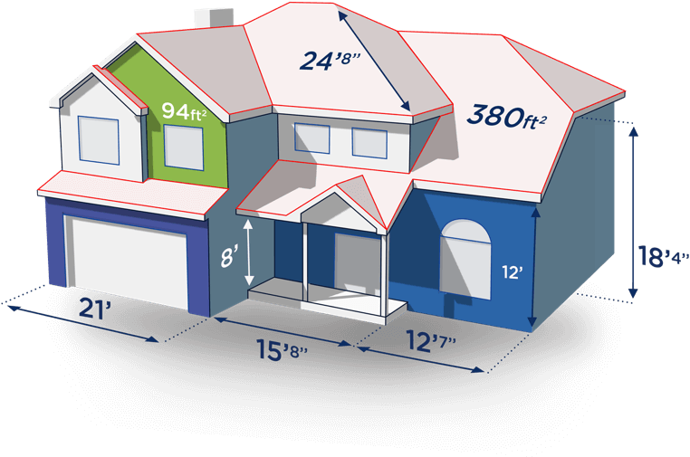 Exterior House Design App Exterior Measurements Example - House Model Measurements (850x600)